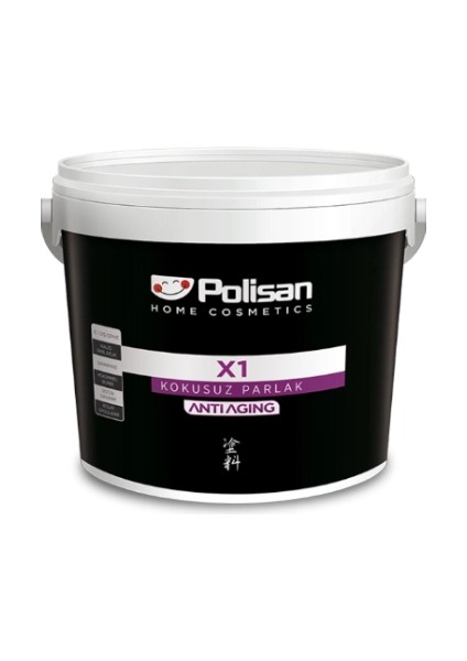 X1 Su Bazlı Kokusuz Parlak Ahşap ve Metal Boyası 0,70L Ral 7016 Antrasit Gri