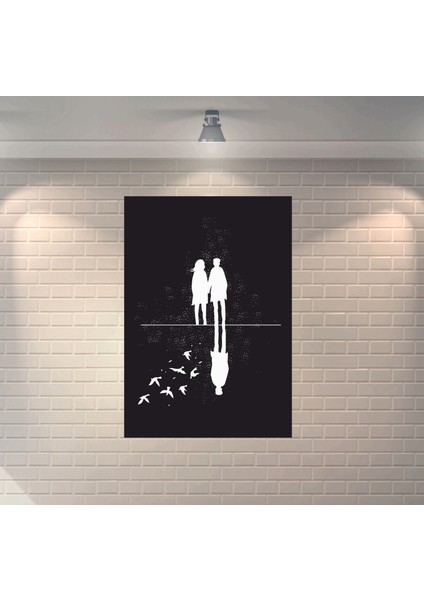 Sevgili Dekoratif Ahşap Poster