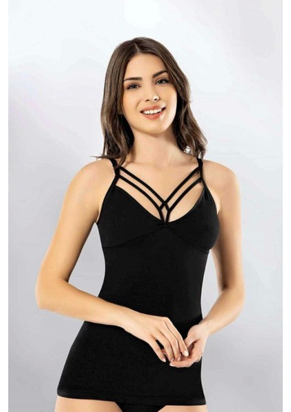 Siyah Ip Askılı Kadın Spor Atleti modelleri