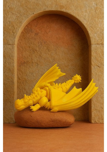 3D Baskı Hareketli Ejderha Figürü – 17CM | Tüm Parçaları Oynar Kanatlı Tasarım fiyatları