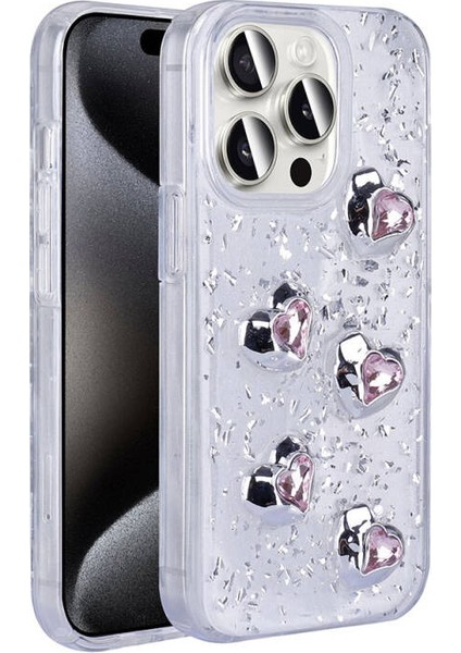 iPhone 15 Pro Max Kılıf 3D Figürlü ve Airbagli Glinta Premium Sert Silikon Kapak