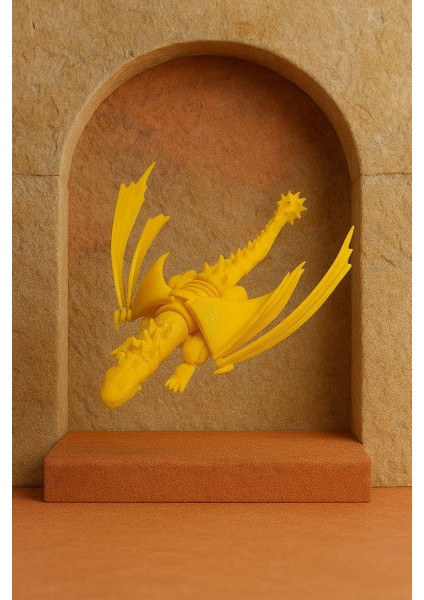 3D Baskı Hareketli Ejderha Figürü – 17CM | Tüm Parçaları Oynar Kanatlı Tasarım modelleri