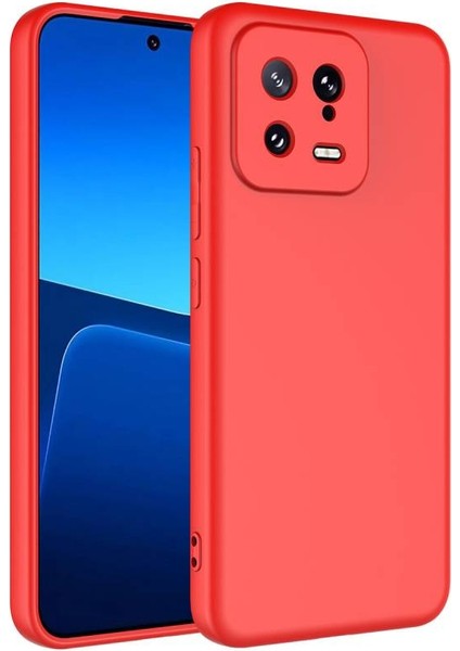 Xiaomi Mi 13 Kılıf Yumuşak Doku ve Kadife Dolgulu Clay Premium Silikon Kapak