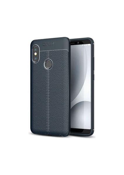 Redmi Note 5 Pro Kılıf Deri Görünümlü Deriko Premium Silikon Kapak