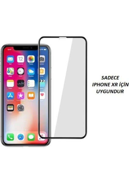 Iphone Xr Tam Kaplayan Ön Ekran Koruyucu-Tempered Glass