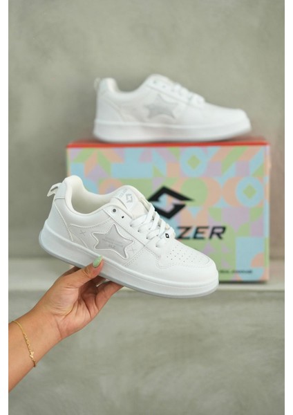 Kadın Beyaz Sneaker Günlük Rahat Spor Ayakkabı 051