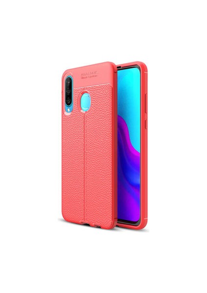 Huawei P30 Lite Kılıf Deri Görünümlü Deriko Premium Silikon Kapak