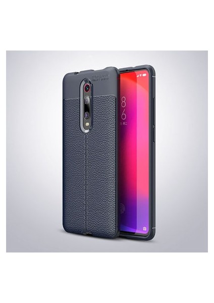 Xiaomi Mi 9t Kılıf Deri Görünümlü Deriko Premium Silikon Kapak