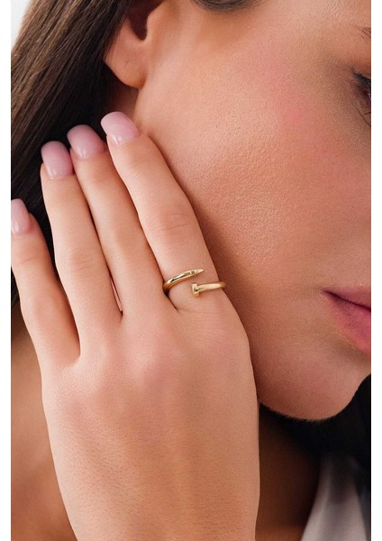 14 Ayar Altın Çivi Yüzük fırsatları