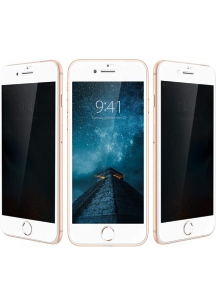 Iphone 6s Beyaz Ful Kaplayan Hayalet Cam -High Quality-Tempered Glass