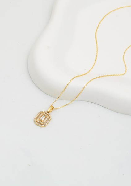 Baget Tektaşlı 14 Ayar Altın Kolye modelleri