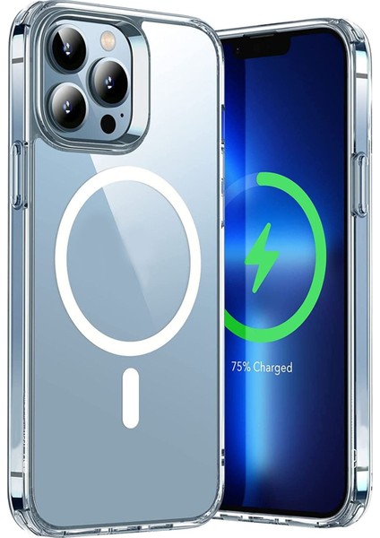 Iphone 13 Pro Max Uyumlu Gerçek Magsafe Özellikli Sert Şeffaf Kılıf indirimleri