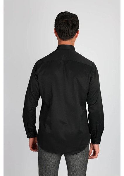 Soft Saten R 500 Siyah Erkek Gömlek fiyatları