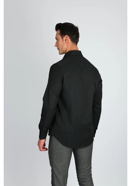 Gab C 500 Siyah Erkek Gömlek
