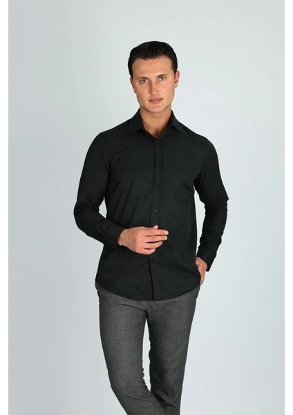 Gab C 500 Siyah Erkek Gömlek