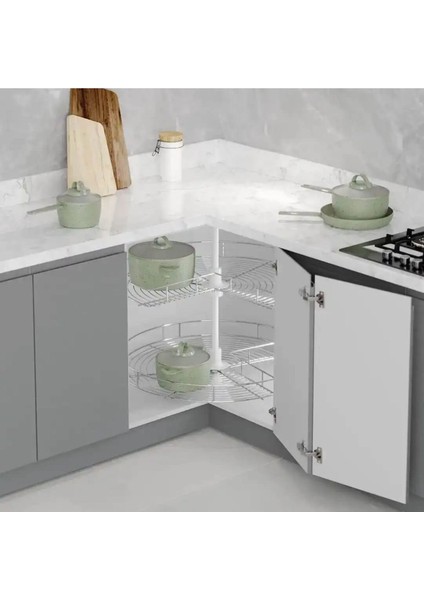 Starax 3/4 Döner Sepet Takımı Krom 74CM (S-3021-C)