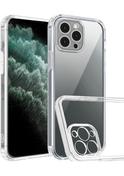Iphone 11 Pro Uyumlu Kamera Korumalı Şarj Yeri Tıpalı Şeffaf Kılıf