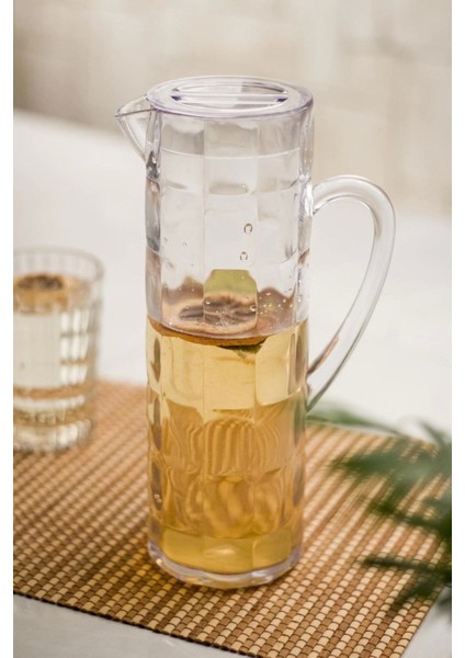 Arkilik Allegra 1,5 Lt Şeffaf Sürahi (Buzdolabı Kapak Rafına Sığar)