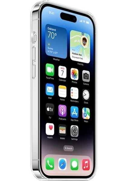 Iphone 14 Pro Uyumlu Gerçek Magsafe Özellikli Sert Şeffaf Kılıf fırsatları