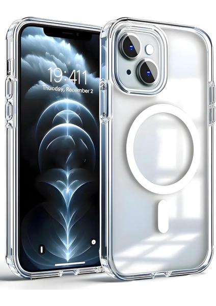 Iphone 13 Uyumlu Gerçek Magsafe Özellikli Sert Şeffaf Kılıf fiyatları