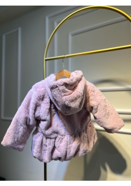 Kız Çocuk Pembe Peluş Kürk fiyatları