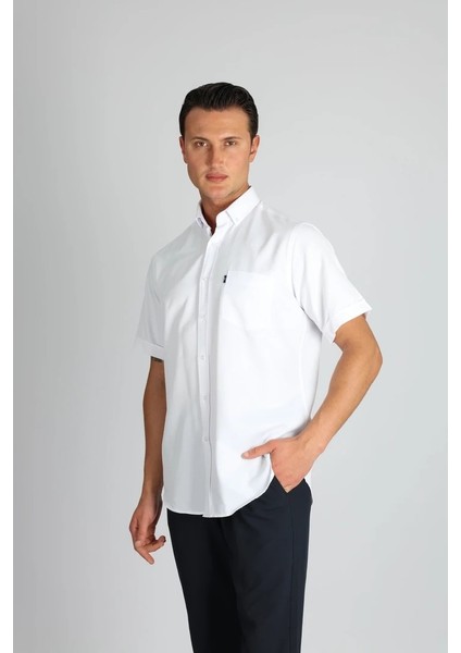 LM1496 R 900 Beyaz Erkek Gömlek