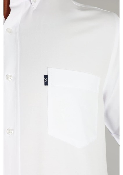 LM1496 R 900 Beyaz Erkek Gömlek