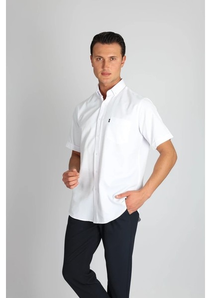 LM1496 R 900 Beyaz Erkek Gömlek