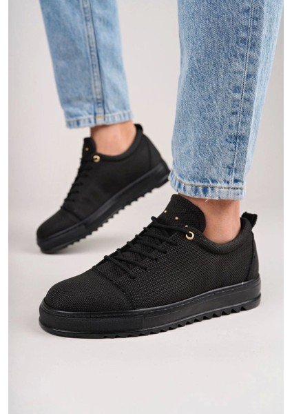 Keten Erkek Günlük Spor Ayakkabı - Siyah