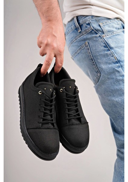 Keten Erkek Günlük Spor Ayakkabı - Siyah fırsatları