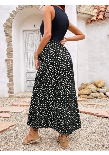 Yuvarlak Yaka Viskon Elbise fırsatları