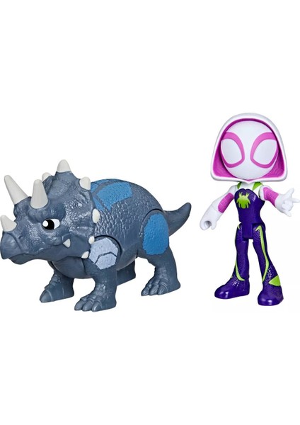 Spidey And His Amazing Friends Dino Webs Ghost-Spider ve Rhino Dino G0122 modelleri