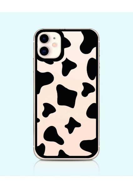 Iphone 11 Uyumlu '' Inek Desenli '' Özel Tasarım Kılıf