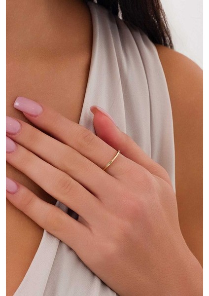 14 Ayar Altın Bombeli Ince Yüzük fiyatları