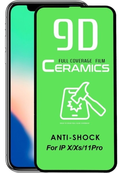 Iphone X/xs/11 Pro Seramik Tam Kaplayan Ekran Koruyucu