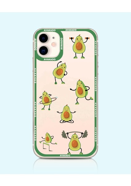 Iphone 11 Uyumlu '' Sporcu Avokado '' Özel Tasarım Kılıf