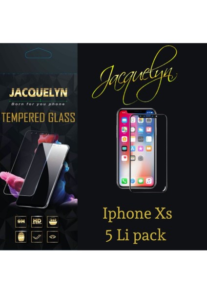 Iphone Xs 5 Li Pack Tam Kaplayan Ön Ekran Koruyucu