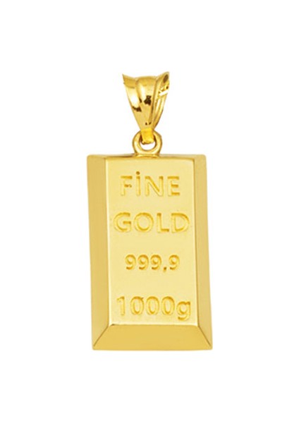 Külçe Altın Kolye Ucu 14 Ayar