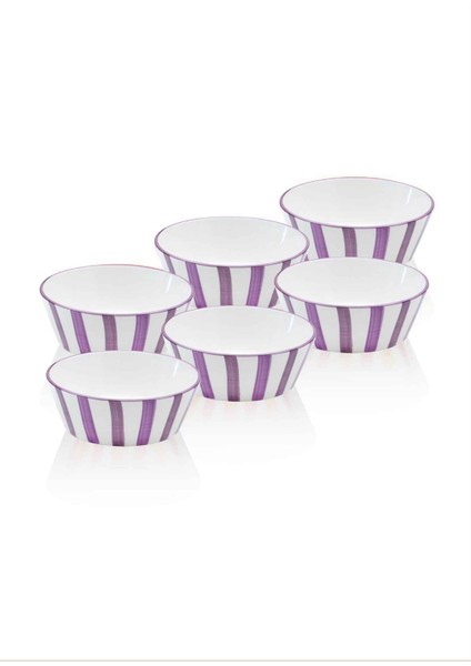 Joy Çorba Kasesi 6lı Set Mor 14 cm