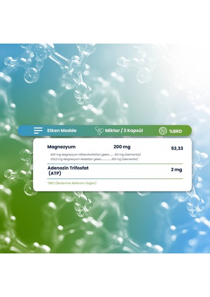 Magnezyum Atp Mag 60 Kapsül fiyatları