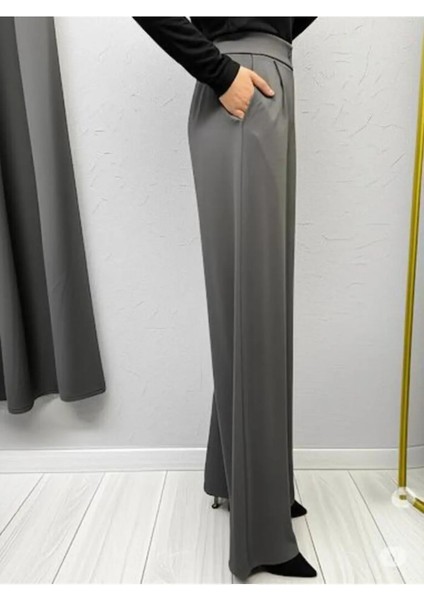 Scuba Krep Önü Pileli Palazzo Pantolon fiyatları