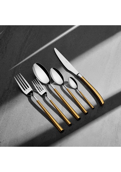 Elegance Altın Saten 6 Kişilik 36 Parça Kutulu Çatal Kaşık Bıçak Takımı fiyatları