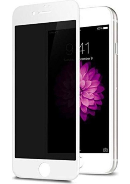 Iphone 7 8 Uyumlu 6d Kavisli Temperli Hayelet Ekran Koruyucu Renk Beyaz Kırılmaz Cam indirimleri