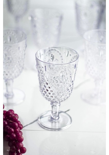 Akrilik Şeffaf Tekli Kadeh & Su Meşrubat Kahve Yanı Bardağı 450 ml ( Cam Değildir )