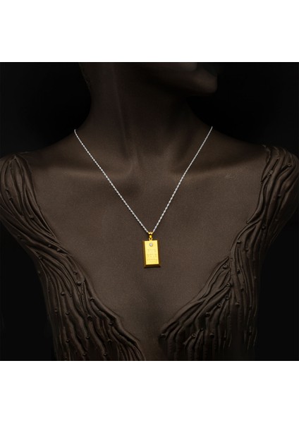 Tektaşlı 14 Ayar Külçe Altın Kolye Ucu fiyatları