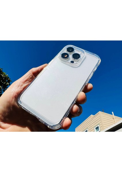Iphone 14 Pro Max Uyumlu Kamera Korumalı Şeffaf Tıpalı Kılıf