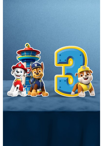 Paw Patrol Doğum Günü Parti Seti - 3 Yaş Doğum Günü Konsepti - Midi modelleri