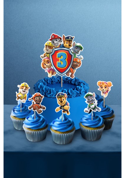 Paw Patrol Doğum Günü Parti Seti - 3 Yaş Doğum Günü Konsepti - Midi fırsatları
