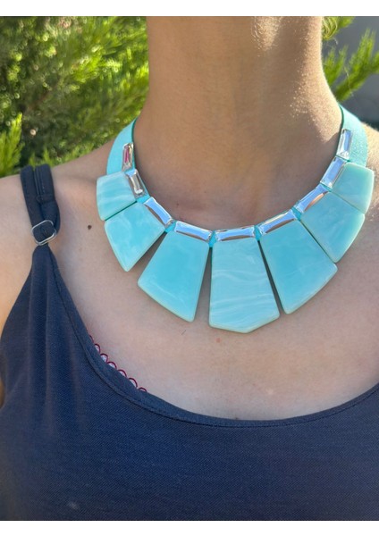 Akıtma Desenli Kadın Kolye 12 cm modelleri