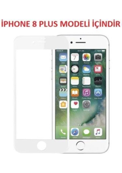 Iphone 8 Plus Kavisli Tam Kaplayan 9d Ekran Koruyucu Film